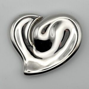 Tiffany & Co Elsa Peretti Silver Heart Belt Buckle Italy - Vintage!